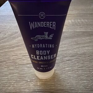 WANDERER Hydrating Body Cleanser ~ Calming Amber & Lavender 1 oz NEW